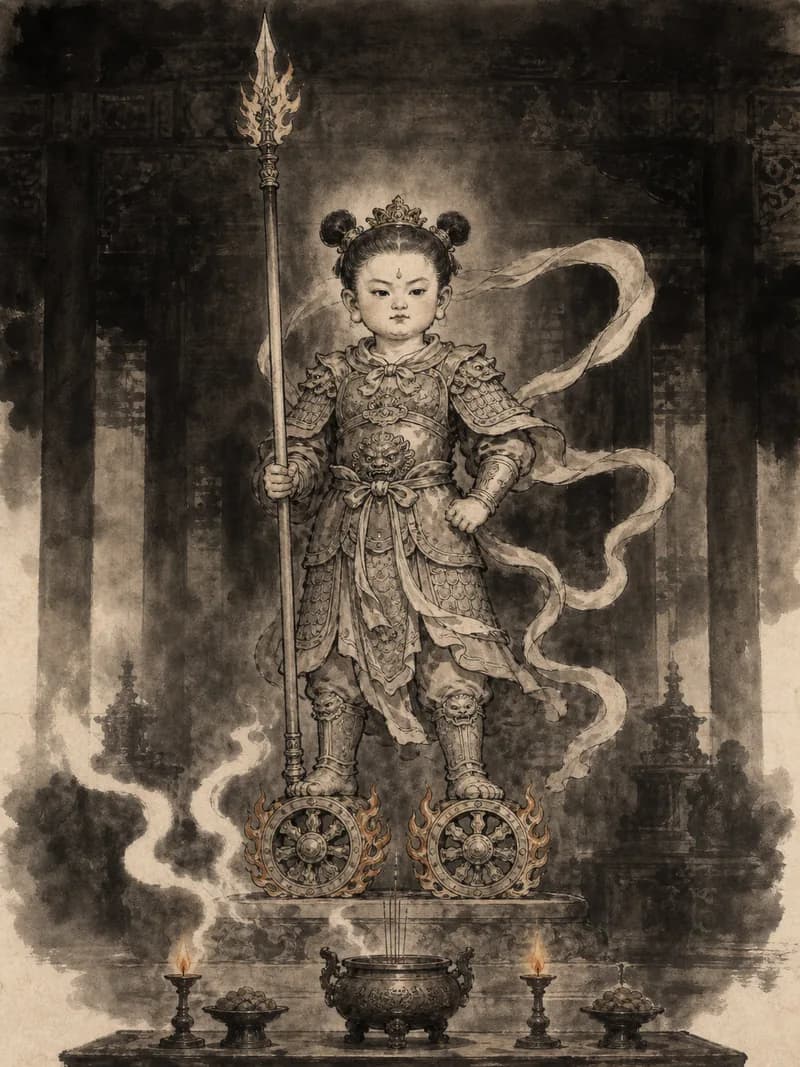 中壇元帥(哪吒三太子)神像